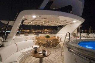 Blue Vision - Sundeck in the evening
